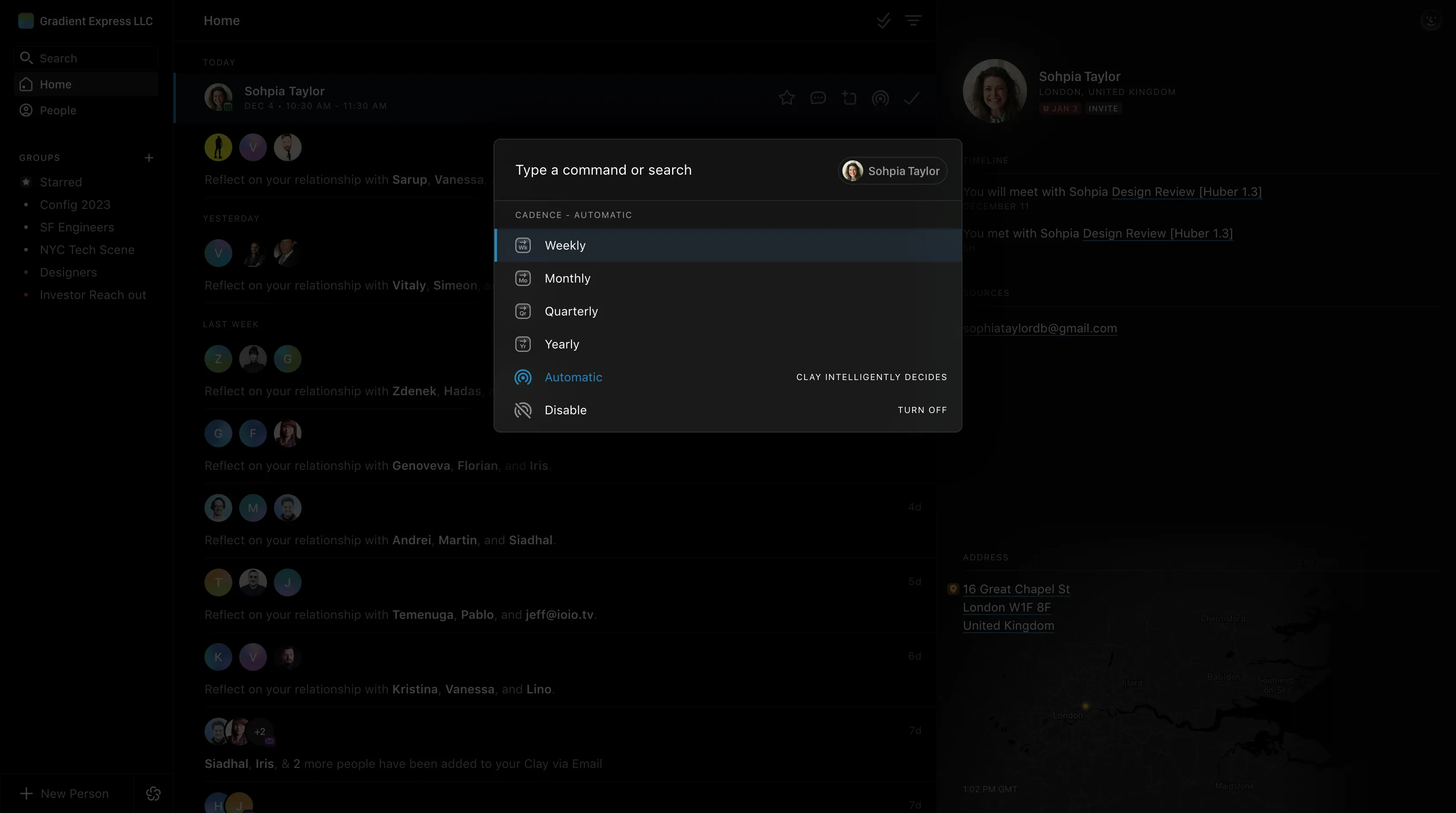 Minimalist Interfaces example
