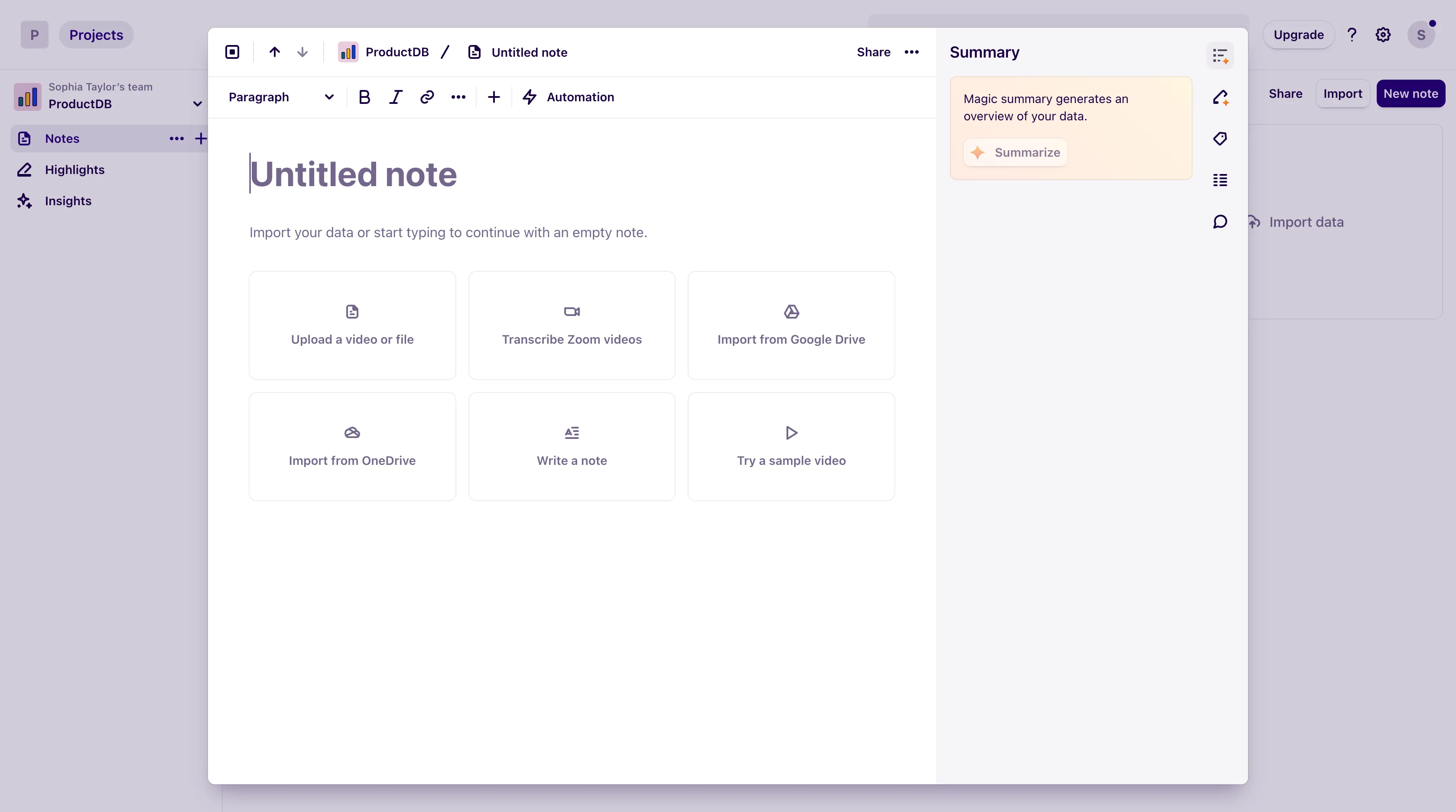Minimalist Interfaces example